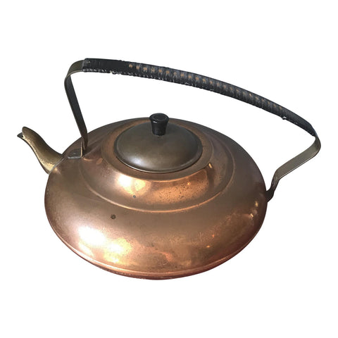 1970s Mid-Century Copper Teapot