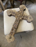 Large Brass and Other Metal Crucifix