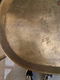 Vintage Brass Engraved Decorative Tray