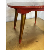 1950s Hand Painted Gilded Wooden Stool