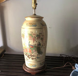 Asian Chinoiserie Ceramic Lamp