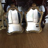 Shell and Acanthus Detail Wall Mirrors- a Pair