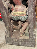 19th century wood carved 4’ goddess