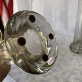1960s Mid-Century Modern Biomorphic Glass Vases - a Pair
