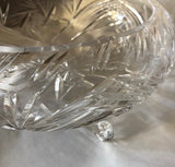 Large Crystal Footed Dish