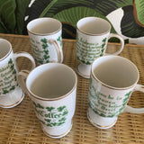 1970s Irish Coffee Mugs - Set of 5
