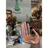 1990s Vintage Copper Wooden Hand Chair