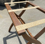 Luggage Stand/Holder With Greek Key Design