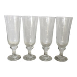 Tall Monogrammed H Drinking Glasses - Set of 4