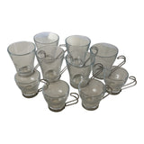 Collection of Italian Coffee Cups w Removable Handles - Set of 10