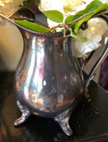 Silver Plated Footed Water Pitchers - Set of 2
