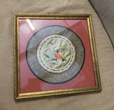 Framed Asian Silk Work of Art