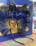 Mardi Gras Mask in Lucite Box