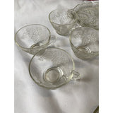 1970s Glass Grape Dish Set - 8 Pieces