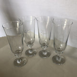 Tall Monogrammed H Drinking Glasses - Set of 4