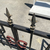 1970s Fleur De Lis Metal Fireplace Screen