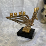 1970s Gold Petite Bird Candle Holder