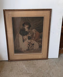 Artist Proof “a Christmas Visit to Grandfather” Copyright 1916