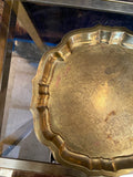 Antique French Brass Serving Tray