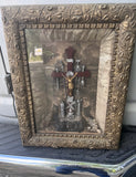 Antique 1800s “tools of the Passion” Shadow Box