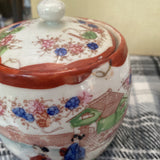 Asian Hand Painted Jars - Set of 2