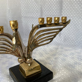 1970s Gold Petite Bird Candle Holder