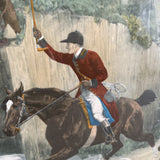1970s Equestrian Huntsman Scene Print, Framed