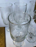 Vintage Stemmed Beer Glasses- Set of 5