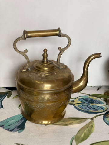 19th century brass Moroccan teapot