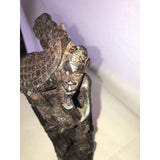 Late 20th Century Figurative Wooden Hand Carved African Sculpture