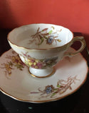 1970s Rosine Bone China Tea Cup & Saucer - 2 Pieces