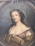 Antique Aquatint of La Belle Hamilton From the Original Painting by Sir Peter Lely