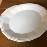 1950s White Dover Serving Plates - A Pair