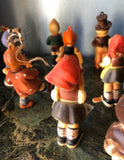 Kurt S Adler Hummel Like Christmas Figurines for Tree or Display - Set of 12