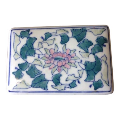 Chinoiserie Style Floral Trinket Box