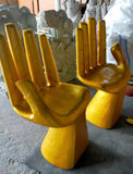 Pair of Gilded 24 Karat Gold Hand Chairs