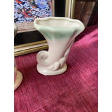 Vintage 1970s Porcelain Vases - a Pair