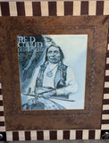 1960s Vintage Vanguard Studios Original Painting of Red Cloud