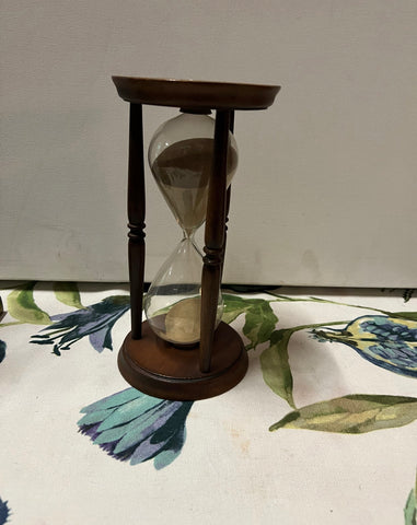 Antique Wooden Hourglass