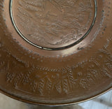 Antique Brass Engraved Decorative Plate