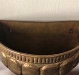 1970s Vintage Bohemian Reticulated Brass Planters** - a Pair