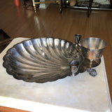 Koi Fish Silver Serving Bowl and Candle Holder - FREE SHIPPING!