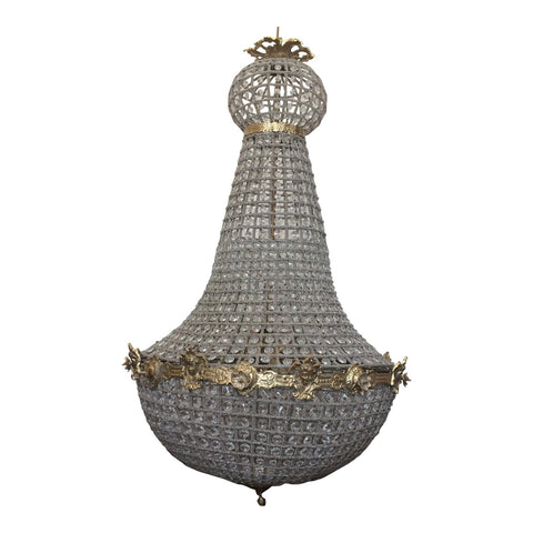 Large Empire Style Beaded Chandelier - FREE SHIPPING!
