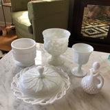 Milkglass Serving Dishes & Vases - Set of 5  FREE SHIPPING!