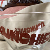 Mod Retro 70s Munchies Bowl With Red Graphic Font - FREE SHIPPING!