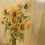 Original Sunflower Watercolor Painting by A. Lucas - FREE SHIPPING!