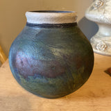 Kokopelli Raku Pottery Vase - FREE SHIPPING!