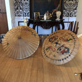 Vintage Asian Paper Umbrellas - a Pair - FREE SHIPPING!