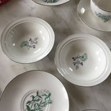 Vintage Garden Plates & Tea Set - Set of 28 - FREE SHIPPING!