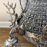 Vintage Warm Silver Stag Chandelier - FREE SHIPPING!